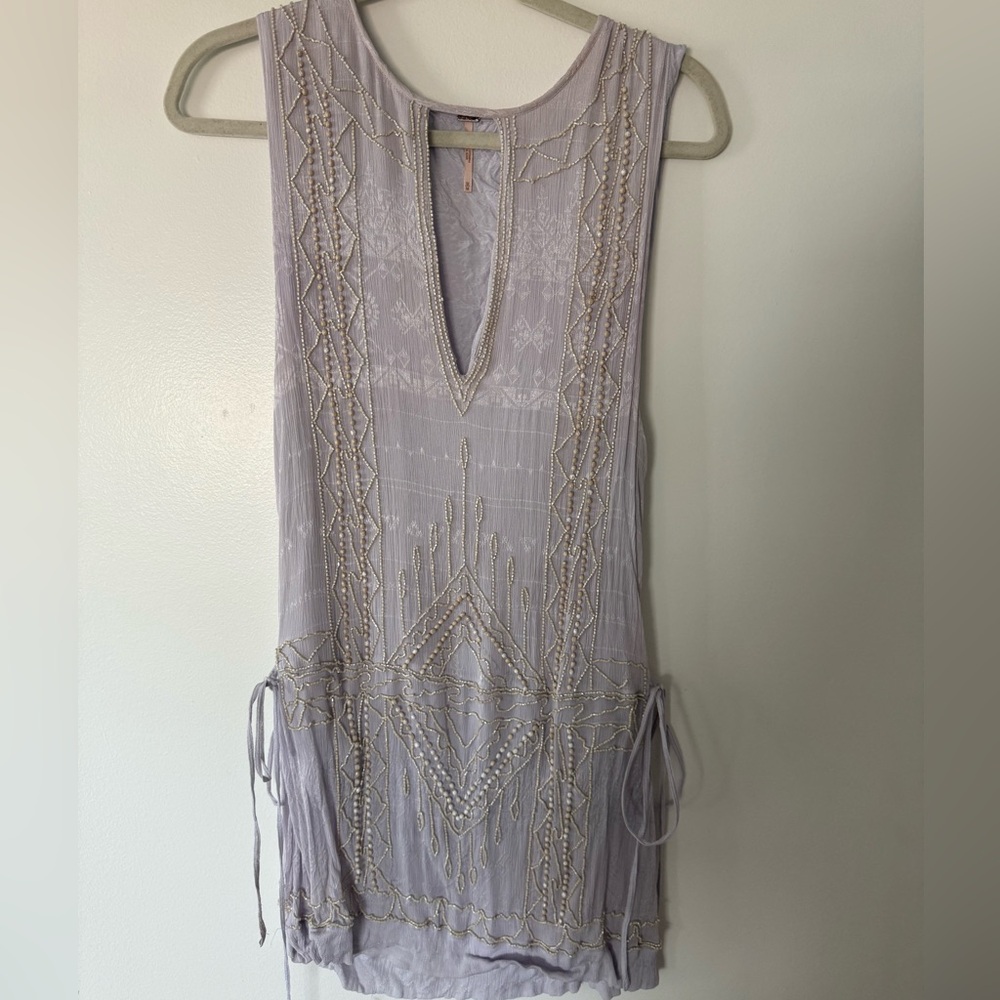 Embroidered Sleeveless Tunic